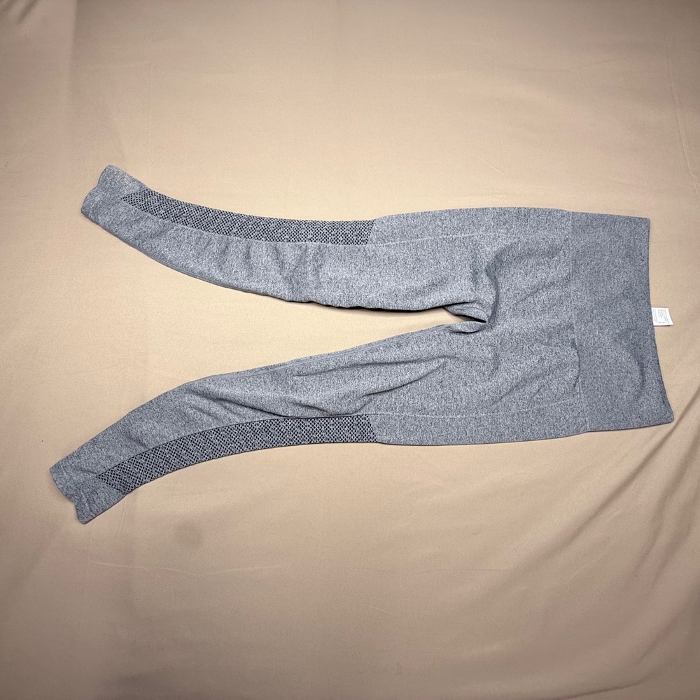 Fabletics Womens Grey Seamless Mesh High Waisted Leggings XS LG1935205-0123-1702